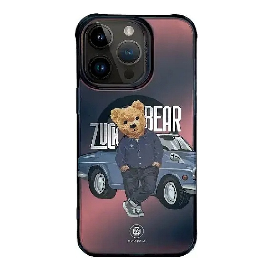 Zuck Bear California Cool phone case with MagSafe support for iPhone 15 Pro Max