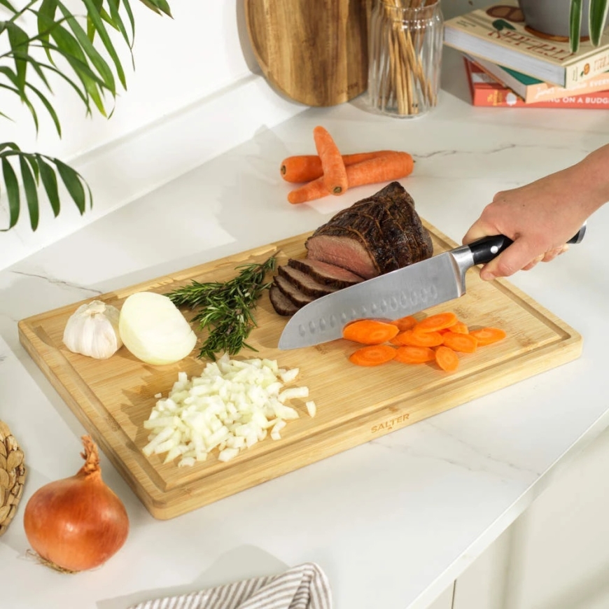 Salter BW14109 Simple Prep Bamboo Chopping Board 45 x 30 cm – 5