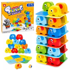 Lean Toys Prasmju spēle Balansējošie ziloņi 46 gab.