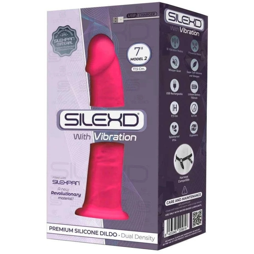 Vibrator 17.5 cm, Model 2, 7" Pink Motor + LRS Silexd – 2