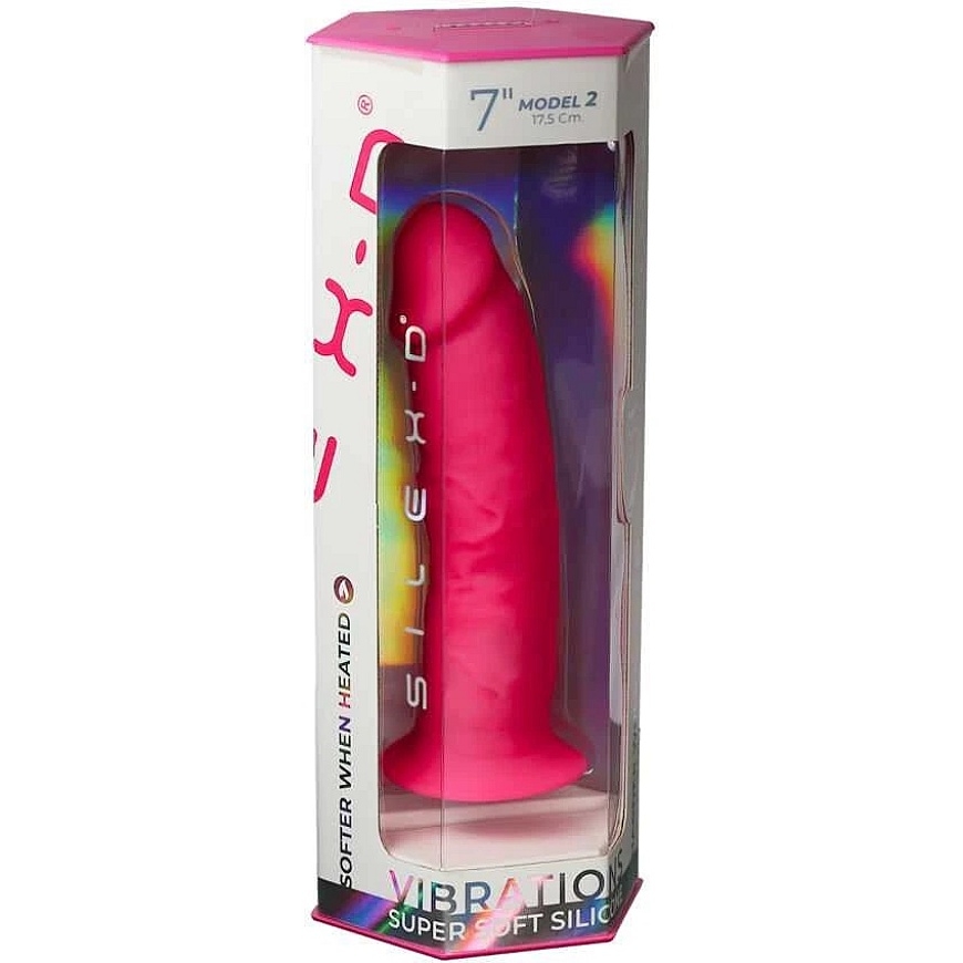 Vibraator 17,5 cm, Mudel 2, 7" Roosa Mootor + LRS Silexd – 4