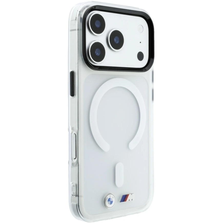 BMW M IML matte metal logo and trim MagSafe case for iPhone 18 Pro / 17 Pro - Transparent – 5