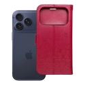 MEZZO cats grāmatveida maciņš telefonam iPhone 17 Pro sarkans (kaķis)