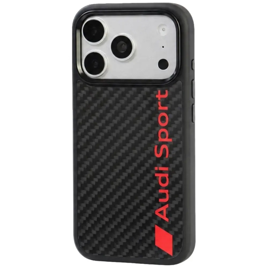 Audi R8 süsinikkiust MagSafe kest iPhone 18 Pro / 17 Pro must – 2