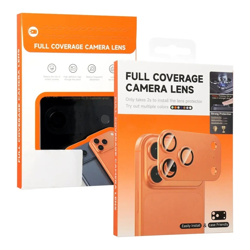 Aluminum Metal camera lens protector for iPhone 17 black – 2