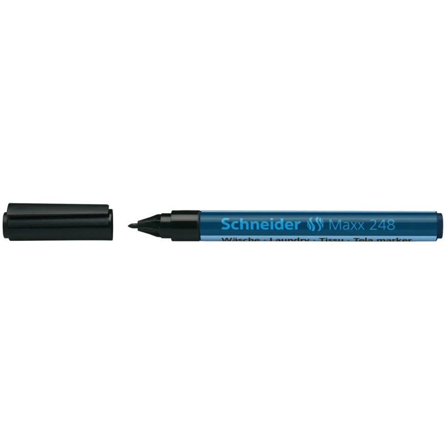 Püsik Marker SCHNEIDER tekstiilile Maxx 248, 1 mm, must tint – 3
