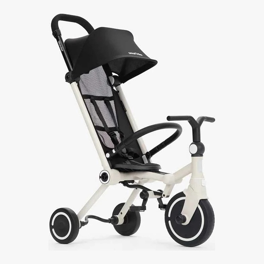 Smartrike Kolmikpyörä vaunutoiminnolla - Wonder - Keskiyö / Musta-valkoinen – 5