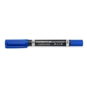 Noturīgais marķieris STAEDTLER LUMOCOLOR DUO, dubults zils