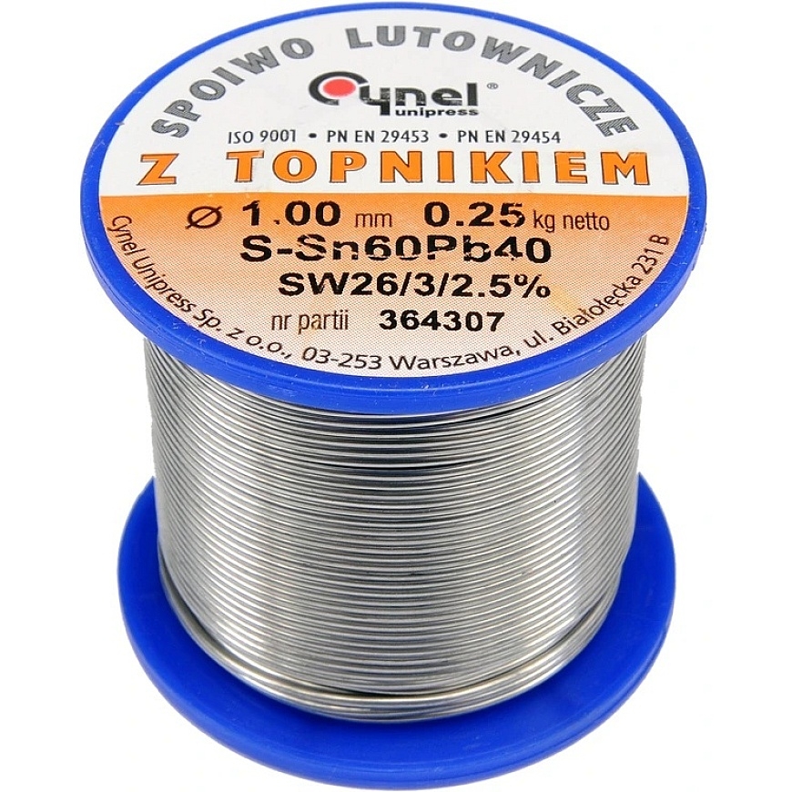 Toya Sa Poland Vara Ø 1,00mm 250g ar fluksu (76811)