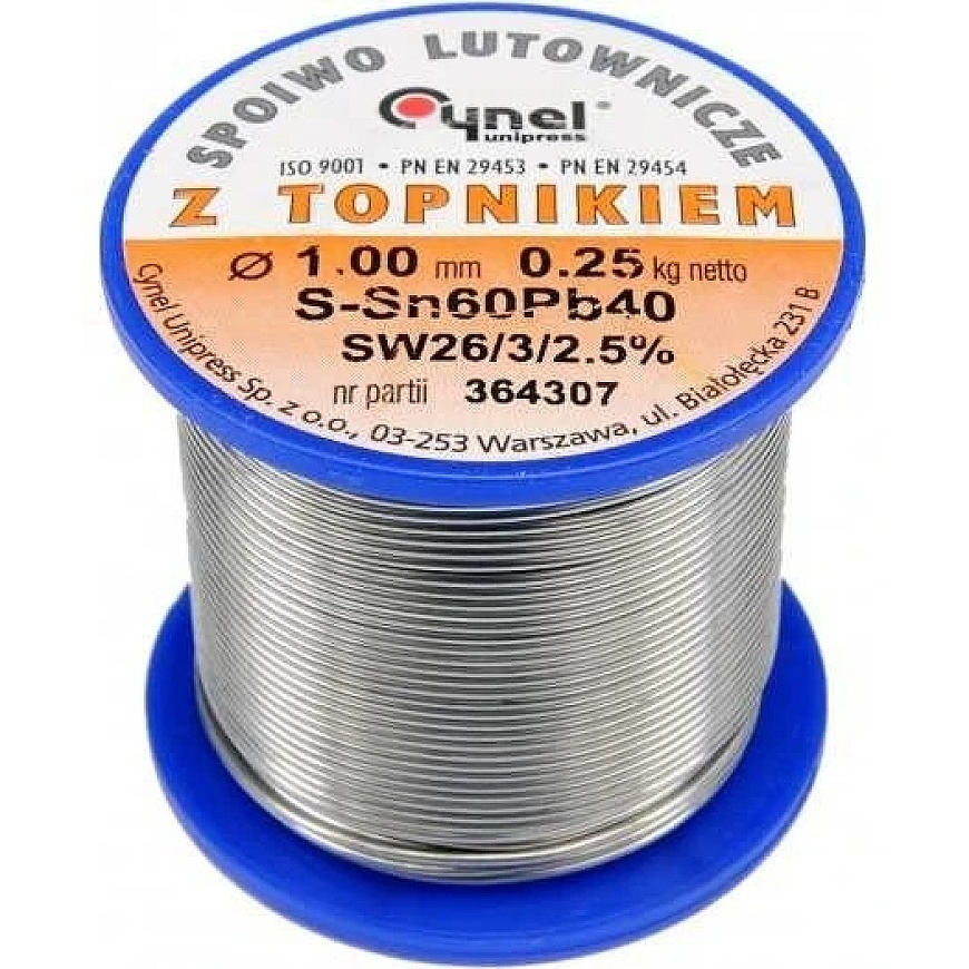 Toya Sa Poland Kopertraat Ø 1,00mm 250g koos fluksi (76811) – 3