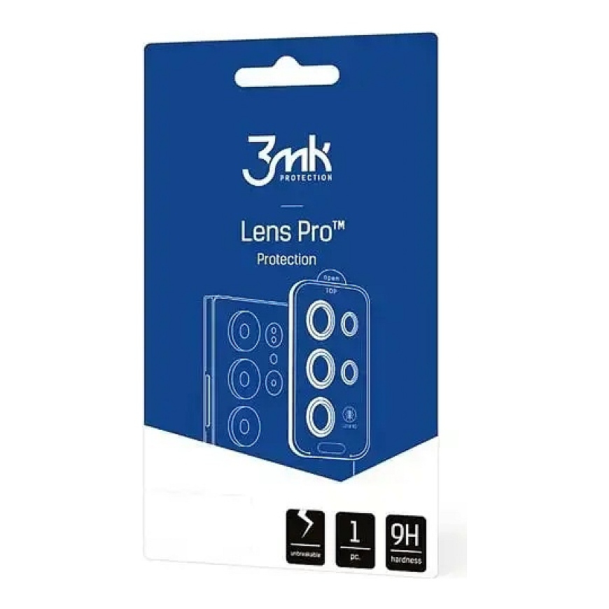 3mk Lens Protection Pro kameran linssin suoja Samsung Galaxy S26 FE:lle (S741) musta