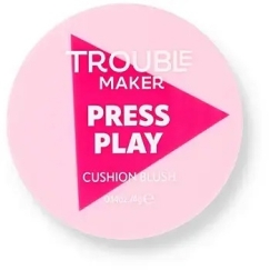 Trouble Maker Press Play Cushion Blush - Sejas sārts sūkļa iepakojumā 4 g