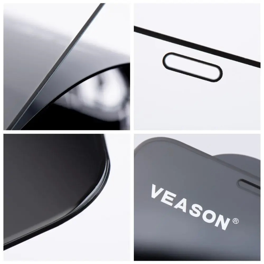 6D Pro Veason klaas - Xiaomi 15T / 15T Pro must – 4