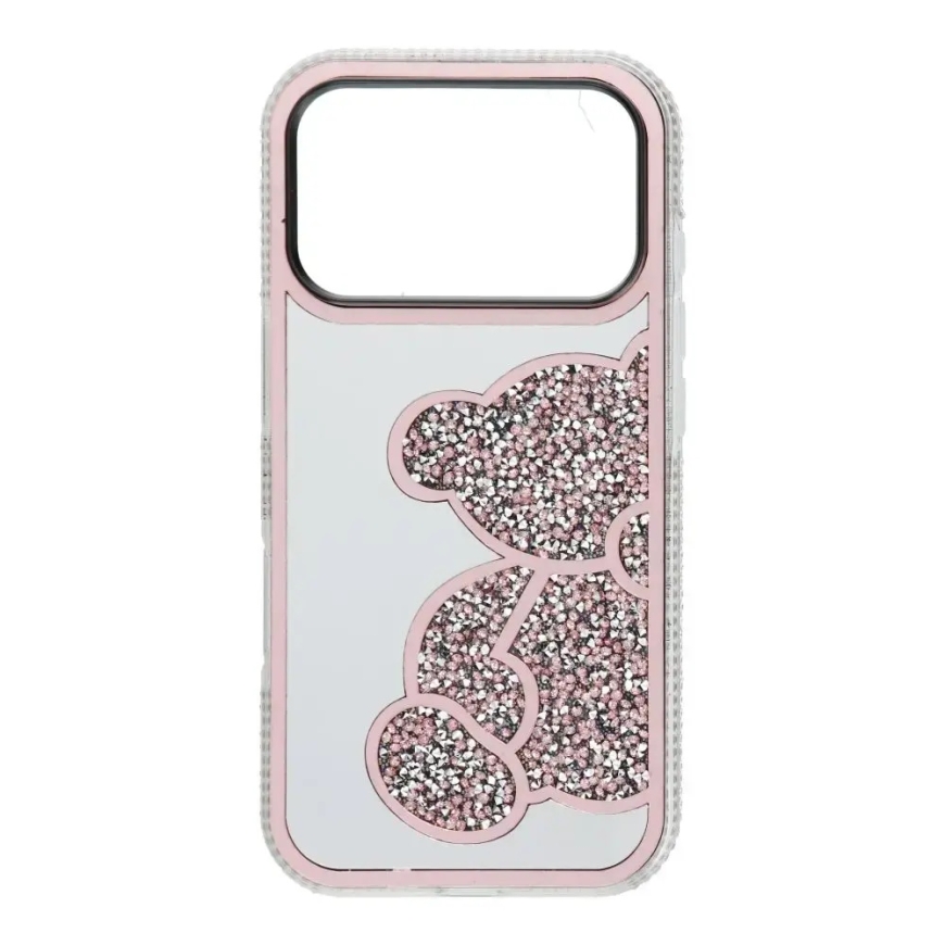 telefono dėklas iPhone 17 Pro | iPhone 18 Pro rožinis (pliušinis meškiukas) – 2