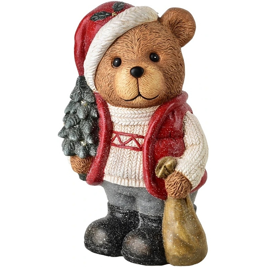 Mondex Since 1986 SANTA LILA Медвежонок LED фигурка 25x19x39см
