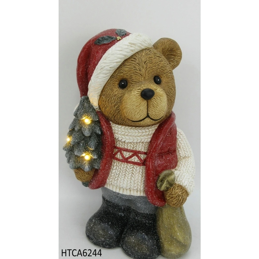 Mondex Since 1986 SANTA LILA Медвежонок LED фигурка 25x19x39см – 2