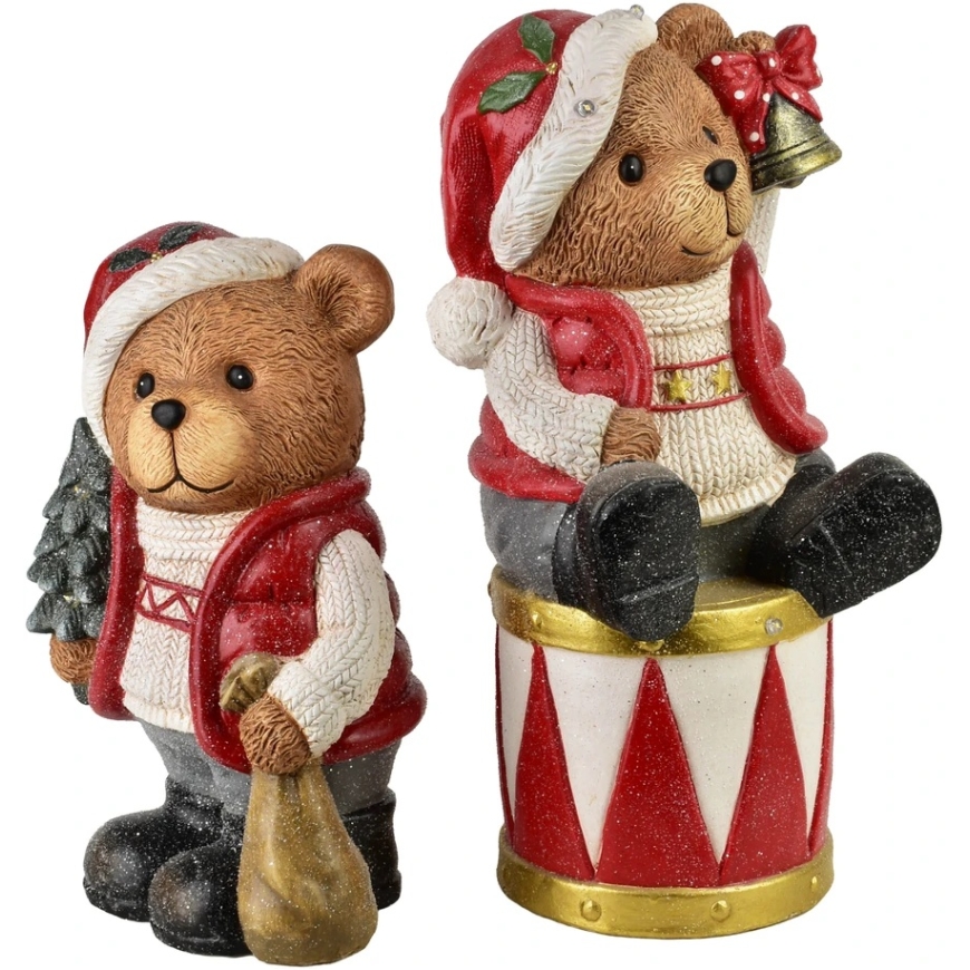 Mondex Since 1986 SANTA LILA Bear LED figurine 25x19x39cm – 3