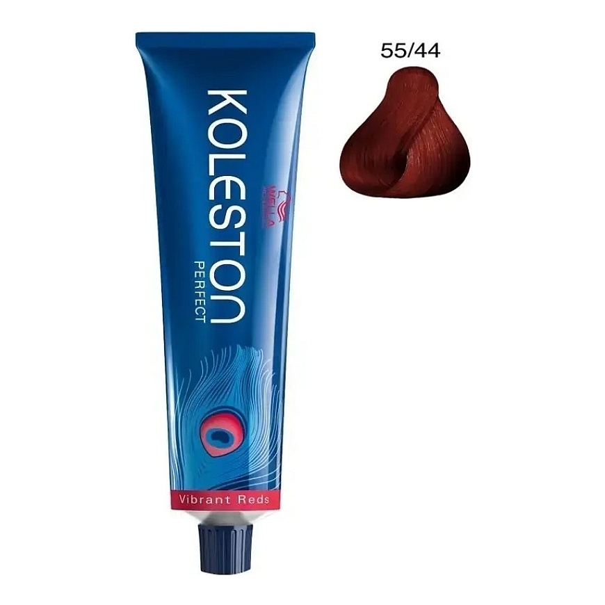 Wella Professionals, Koleston Perfect Me+, Nuolatinė plaukų dažai, 55/44 Intensyvi šviesiai ruda raudona, 60 ml