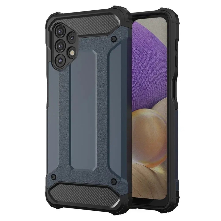Hybrid Armor Tough Rugged telefono dėklas Samsung Galaxy A73 (A736) mėlynas – 2