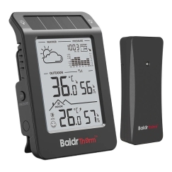 BALDRTHERM B0596WT2H2P-V1 Aurinkokäyttöinen sääkamera (Musta)
