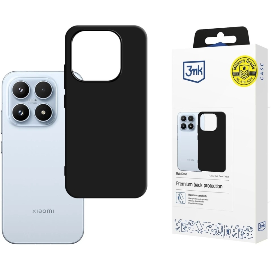 Dėklas 3mk Matt Case Xiaomi 17T juodas