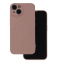 Simple Color Mag telefoni ümbris MagSafe toega iPhone 17 roosa