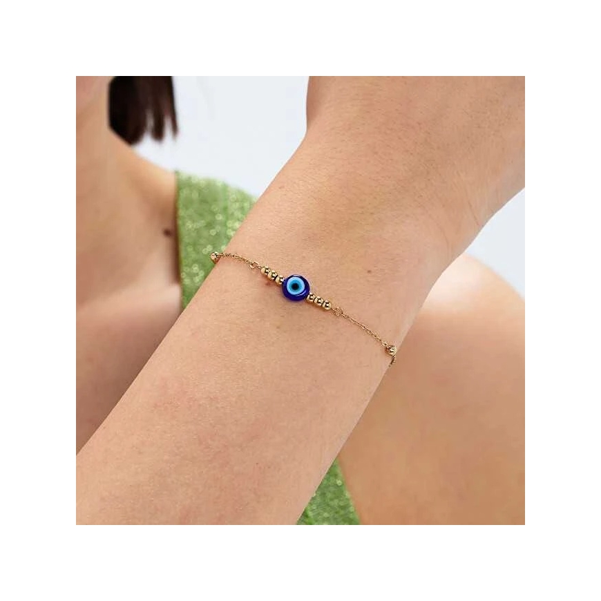 Sagapo Stylish Gold-Plated Bracelet Evil Eye Witch SWH16 – 3
