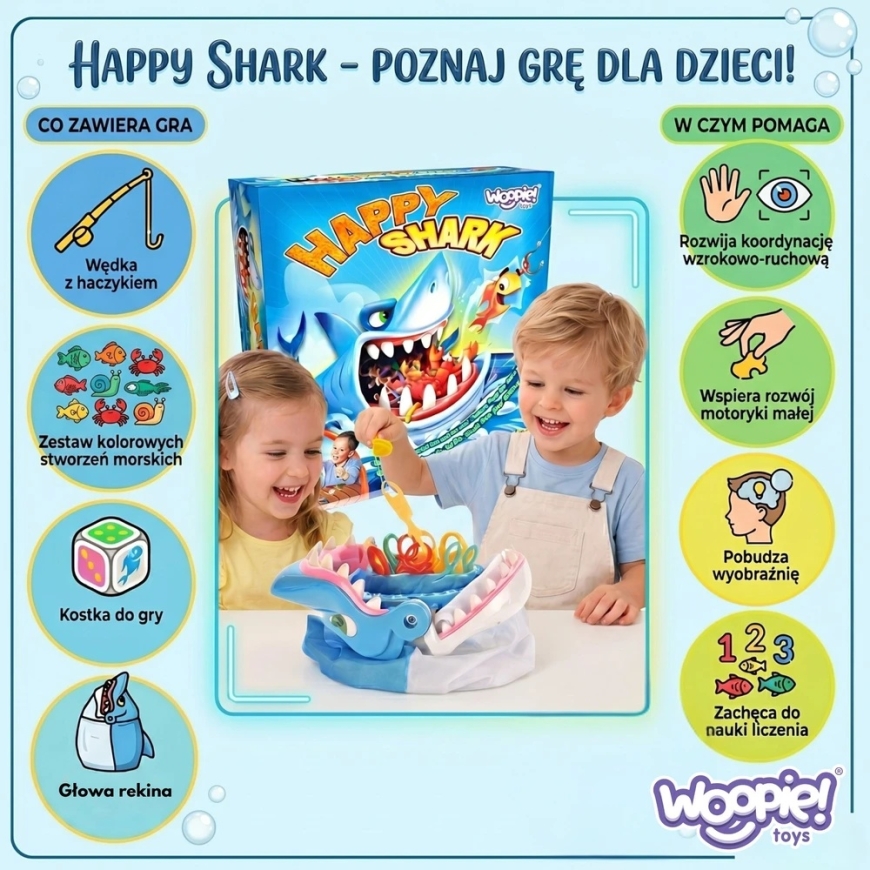 WOOPIE arkādes spēle Happy Shark makšķerēšana no 4 gadu vecuma – 3