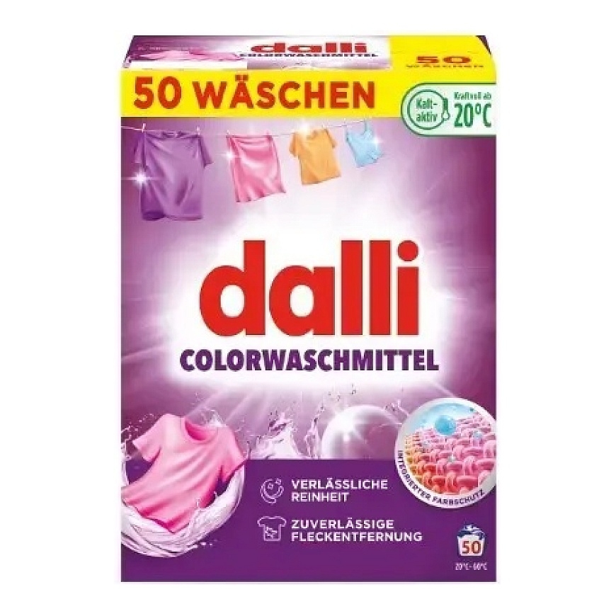 Dalli värikkäille vaatteille pesujauhe 2,5kg