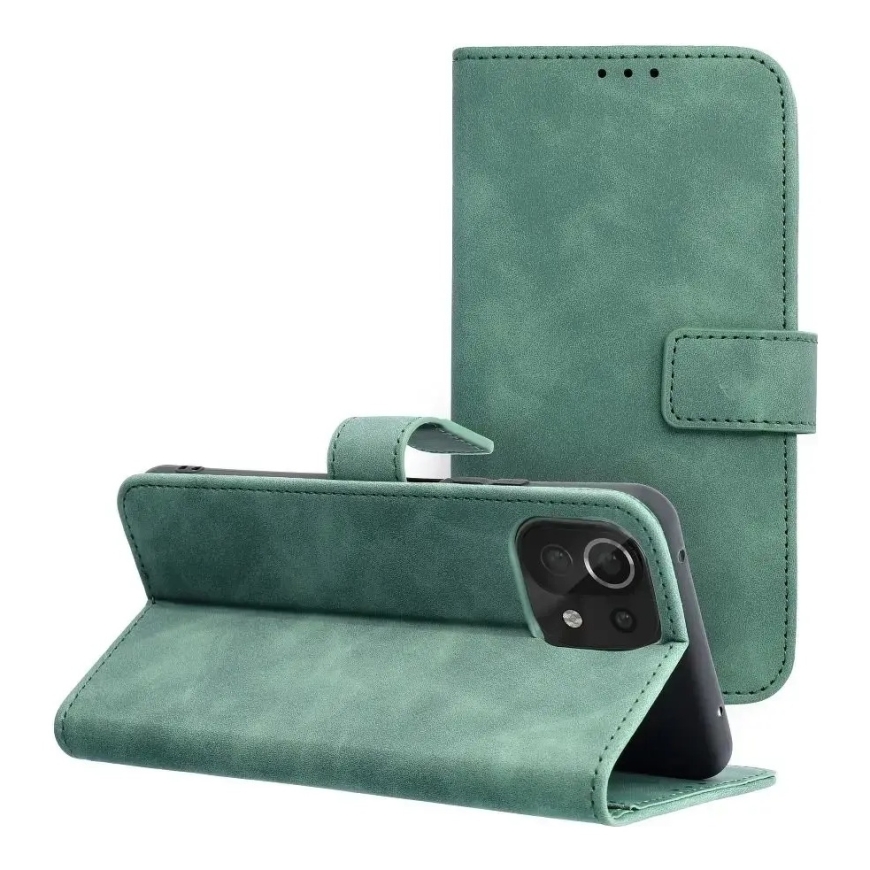TENDER Grāmatu maciņš XIAOMI Redmi 10 / 10 2022 zaļš