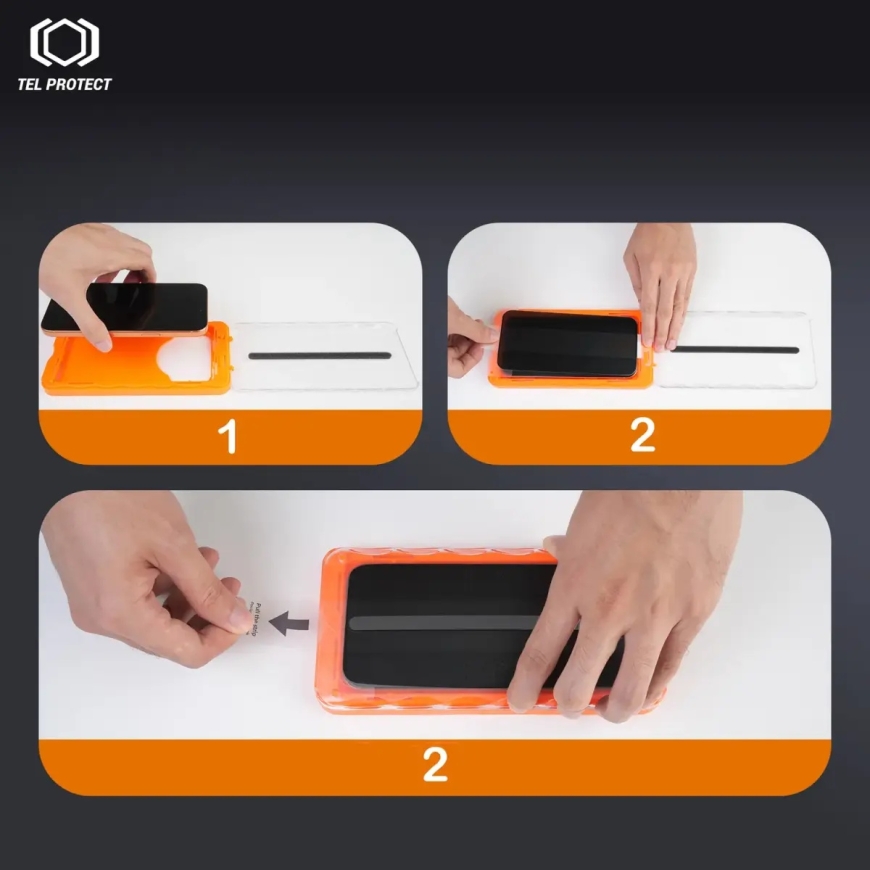Tel Protect Dust-Free Easy Fit HD Titan karkaistu lasi puhelimelle iPhone 15 Pro – 2