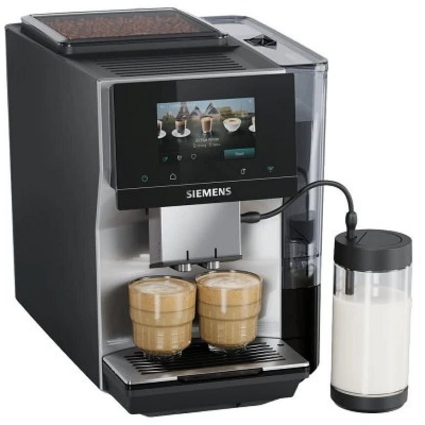 Siemens EQ700 iAroma TP725EM7 „Bean to Cup“ kohvimasin – hõbe/metall