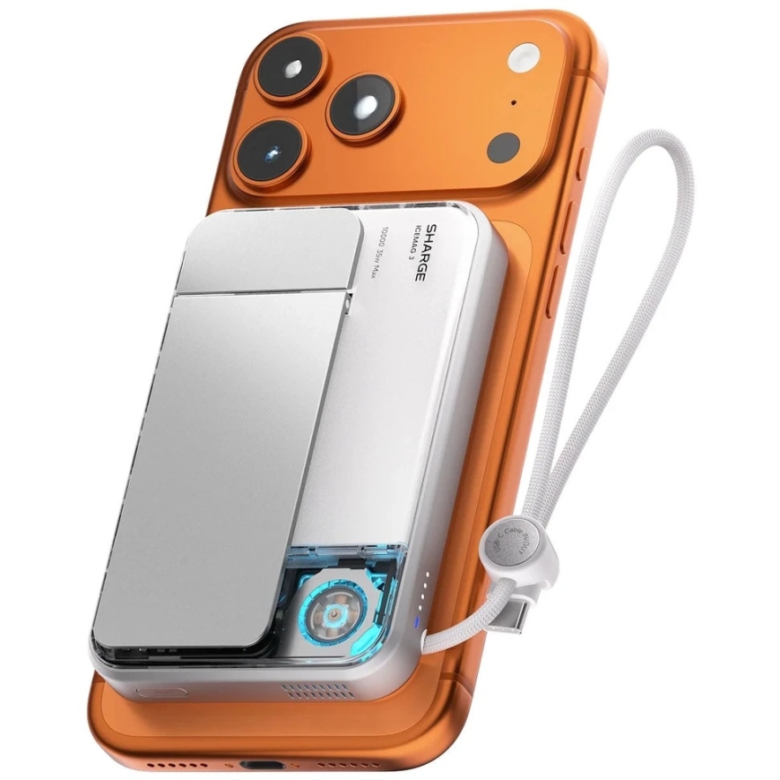Rayovac SHARGE ICEMAG 3 kannettava laturi, 10 000 mAh, 25 W Qi2, 35 W USB-C – valmis (YDD-SG-HW-JF3CX-BAI) – 2
