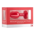 Ouch By Shots Diamond Anal Plug - Regular, Red Ouch By Shots Diamond Anal Plug - Regular, Red