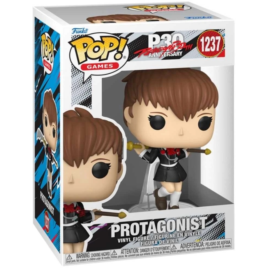 FUNKO POP! Виниловая фигурка: Persona 30th Anniversary - Протагонист, ~9 см