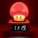Paladone Super Mario Super Mushroom digitālais modinātājs ar nakts gaismu