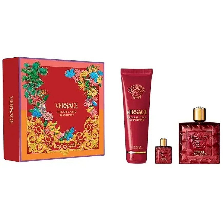 Versace Eros Flame komplekt meestele (EDP, 100 ml + EDP, 5 ml + dušigeel, 150 ml) – 2