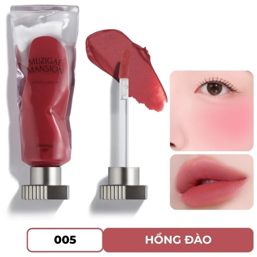 Rimmel Muzigae Mansion "Objet" liquid long-lasting matte lipsticks "005 Stunning", 6 ml – 2