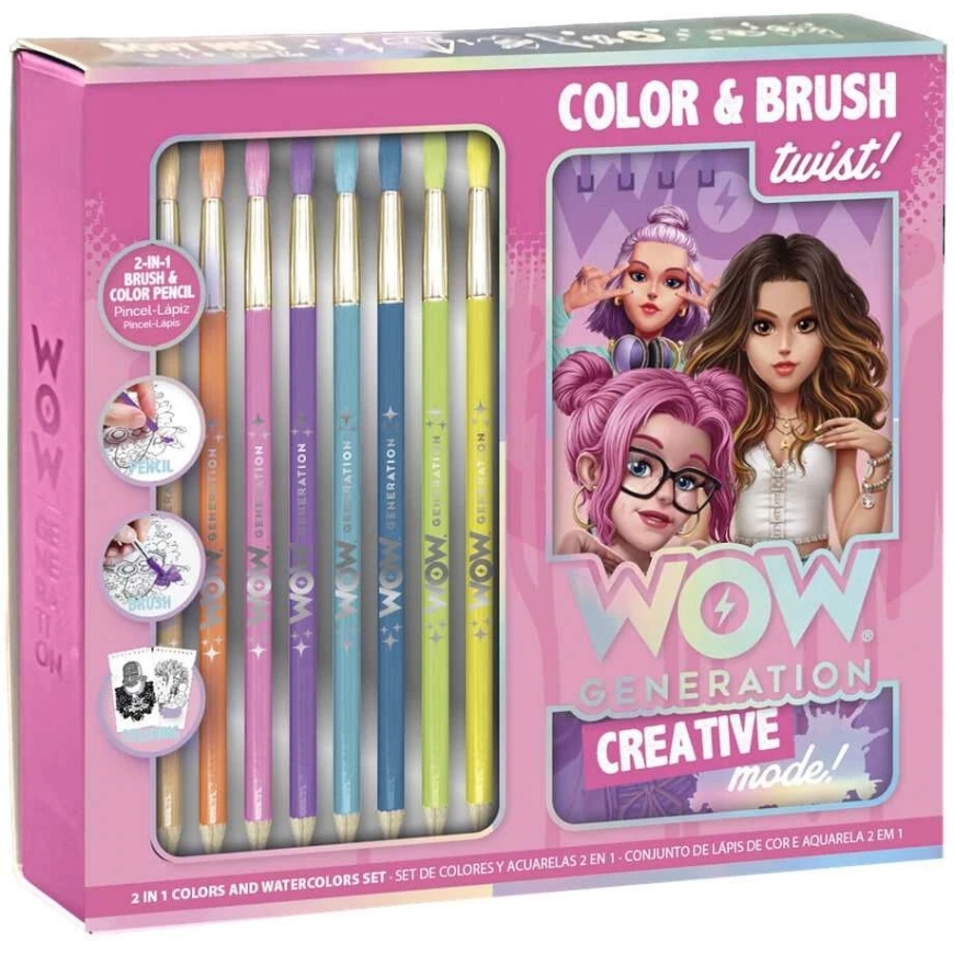 Kids Euroswan - Licensed Accessories Kids Euroswan - Licensed Accessories Watercolor Paper Notebook with Brushes and Watercolor 