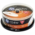 HP CD-RW 700 MB 12x 25 vnt HP CD-RW 700 MB 12x 25 vnt