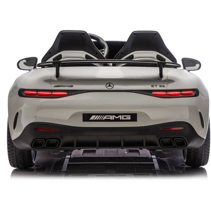 Lean Cars Lasten Sähköauto Mercedes AMG DK-GT63, Vaaleanharmaa – 4
