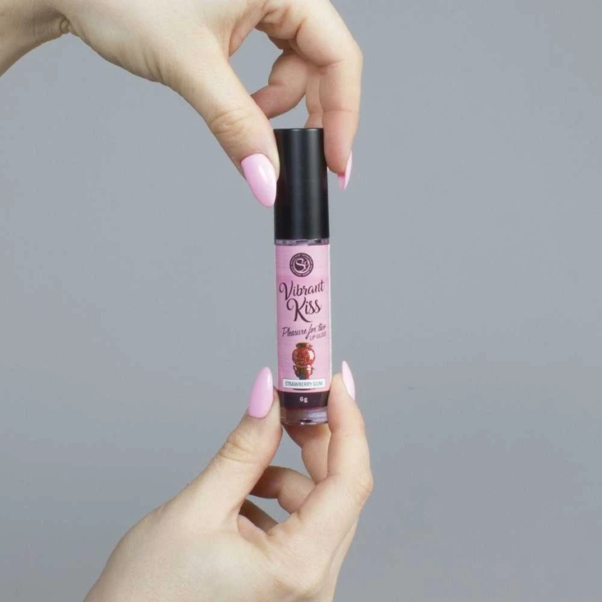 Secret Play Lip Gloss "Vibrant Kiss" Strawberry Chewing Gum – 5