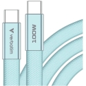 Kabelis Verbatim Sync & Charge SoftTouch USB-C į USB-C 100W PD3.0 120cm žydros spalvos 30276 Kabelis Verbatim Sync & Charge SoftTouch USB-C į USB-C 100W PD3.0 120cm žydros spalvos 30276