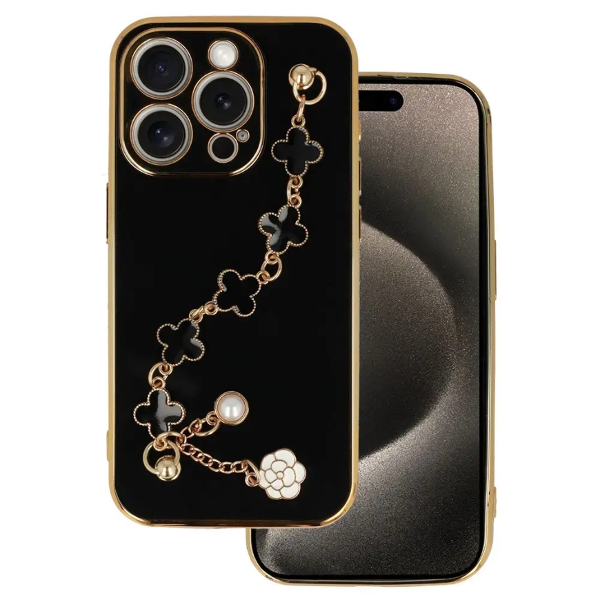 Trend telefoni ümbris iPhone 15 Pro must (disain 3)