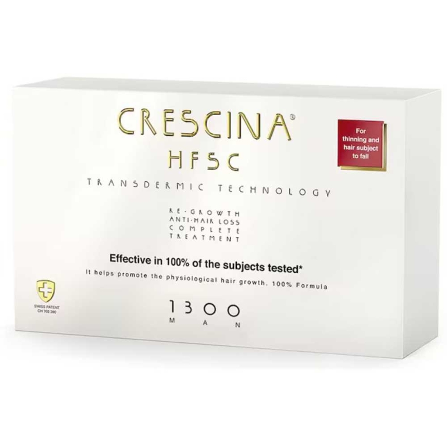 Labo Crescina Transdermic HFSC 1300 Kasvustimulatsiooni Ampullide Töötlussüsteem Peanaha jaoks Meestele 10 +10 tk 3.5 ml – 2
