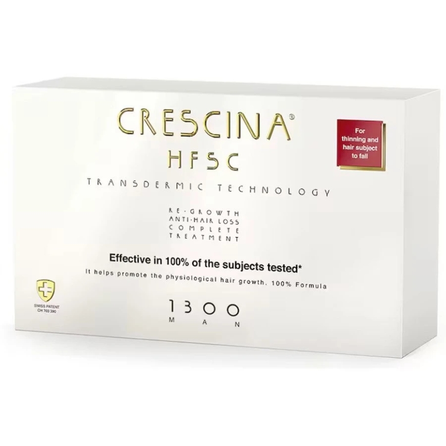 Labo Crescina Transdermic HFSC 1300 Kasvustimulatsiooni Ampullide Töötlussüsteem Peanaha jaoks Meestele 10 +10 tk 3.5 ml – 4