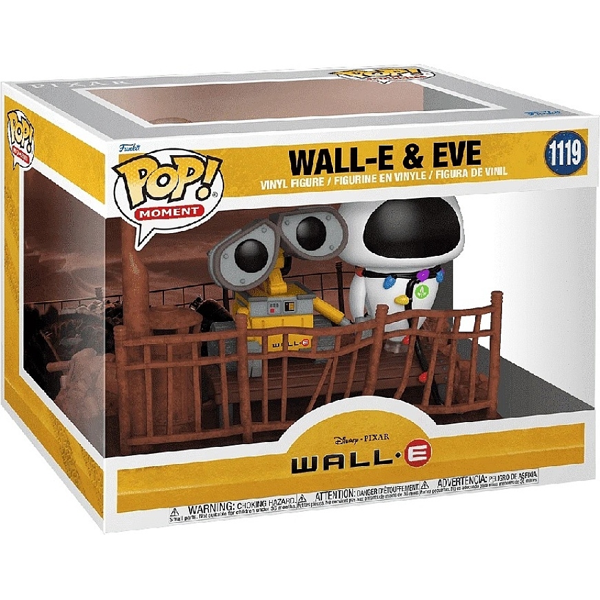 FUNKO POP! Vinyylihahmo: Disney: Wall-E - Wall-E & Eve, ~9 cm – 2