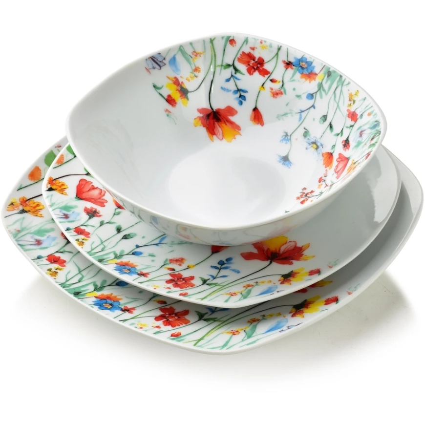 Affek Design LEA SMOOTH 18 dalių pietų servizas, dubenėlis 500 ml, 16,5/19,5/22 cm – 2