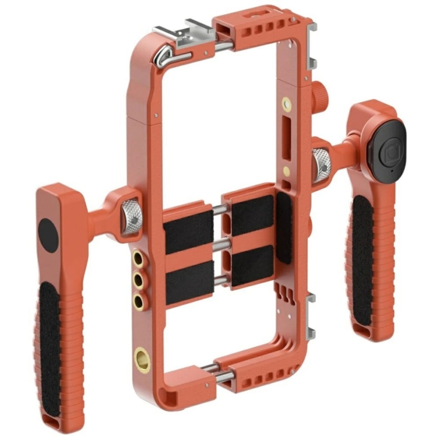 Universal video recording kit for smartphones 4smarts with wireless remote control orange – 4