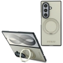 Guess Magnetic Ring Stand Grained Classic Logo MagSafe -kuori, Samsung Galaxy Z Fold8 Ultra:lle, hiekanvärinen Guess Magnetic Ring Stand Grained Classic Logo MagSafe -kuori, Samsung Galaxy Z Fold8 Ultra:lle, hiekanvärinen